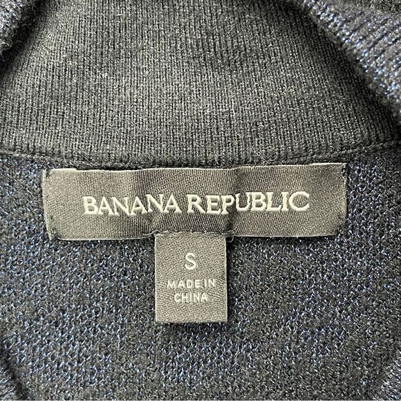 BANANA REPUBLIC leopard print metallic stretch knit sweater dress, size S - Picture 2 of 16